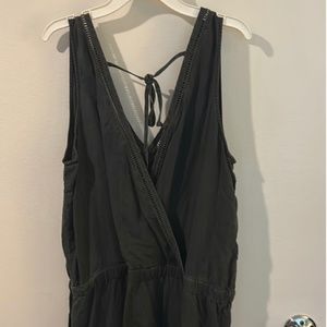 Anthropologie Cloth & Stone dark charcoal jumpsuit